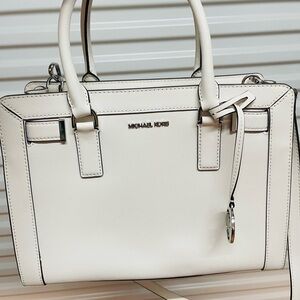Michael Kors Cream Satchel Bag